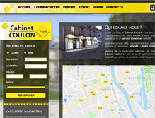 Tablet Screenshot of cabinetcoulon.com